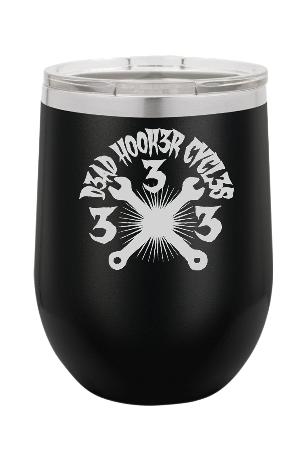 12oz Insulated Wine Tumbler "DHC 333" Engraved