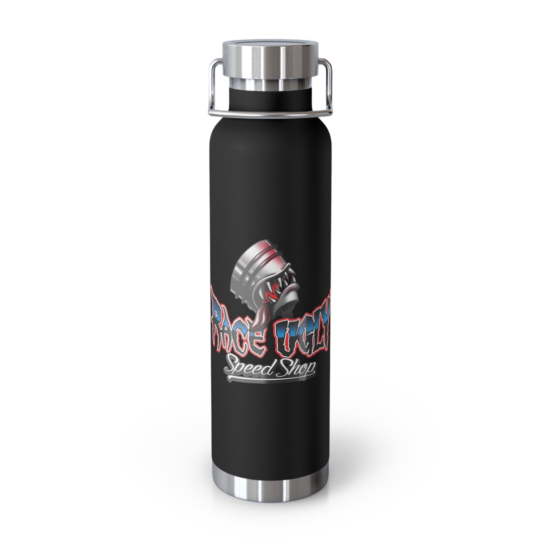 Copper Vacuum Insulated Bottle, 22oz "RU PISTON" - 21