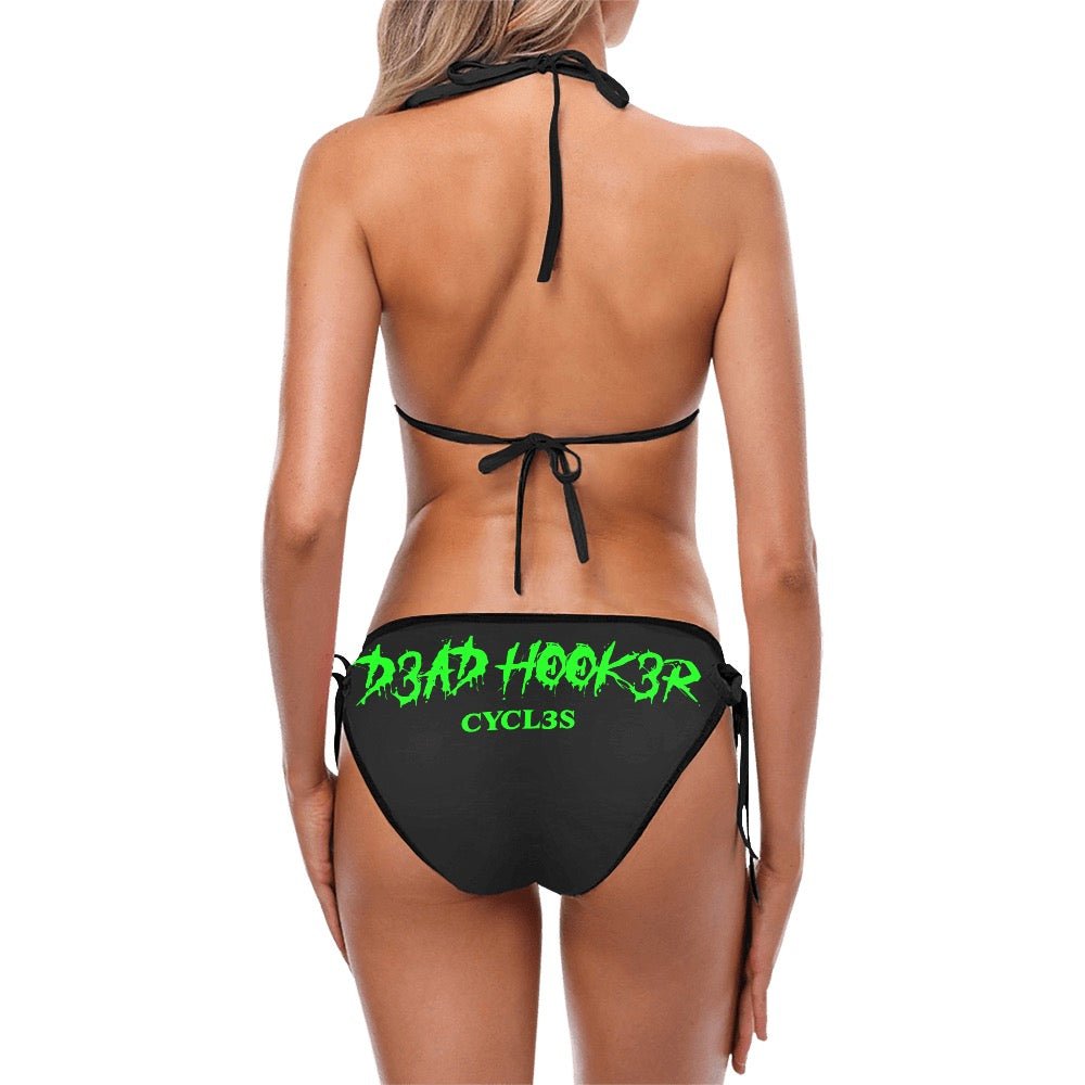 DHC-green-stringbikini-01 Custom Bikini Swimsuit (Model S01)