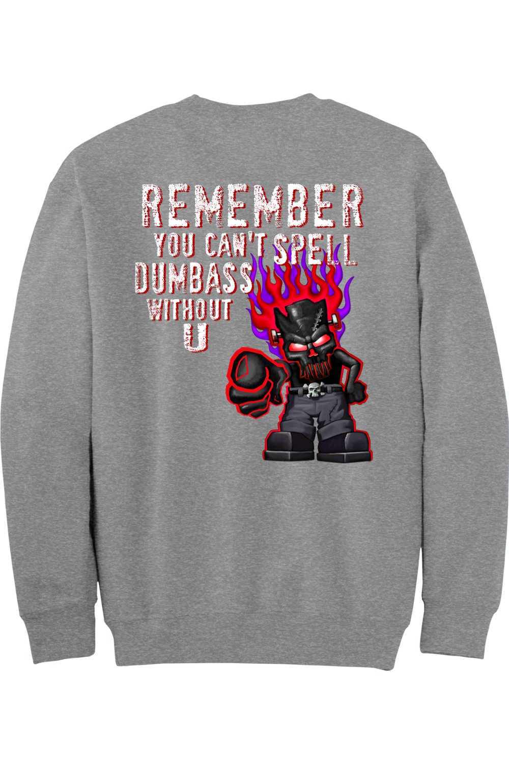 Gildan - DryBlend Crewneck Sweatshirt "RU DUMBASS"