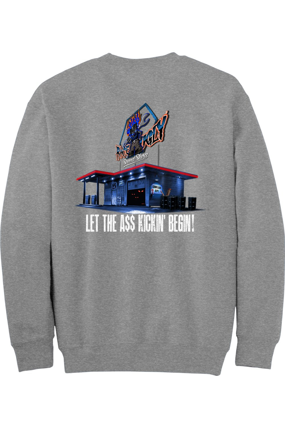 Gildan - DryBlend Crewneck Sweatshirt "RU GARAGE"