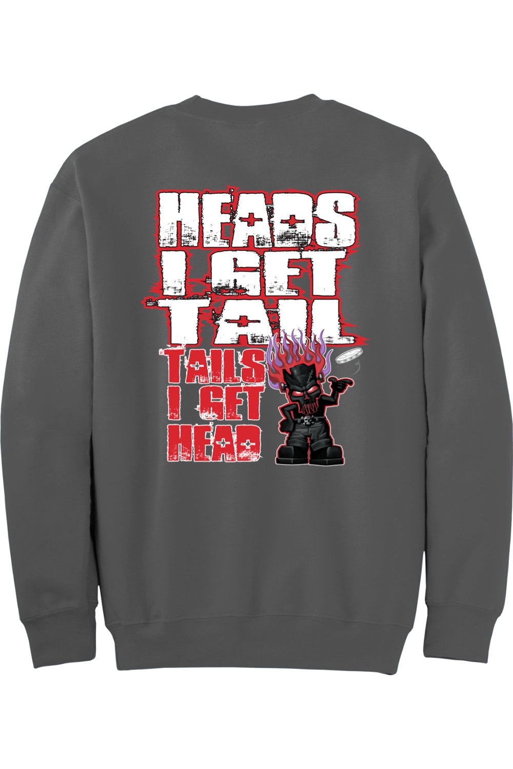 Gildan - DryBlend Crewneck Sweatshirt "RU HEADS/TAILS"