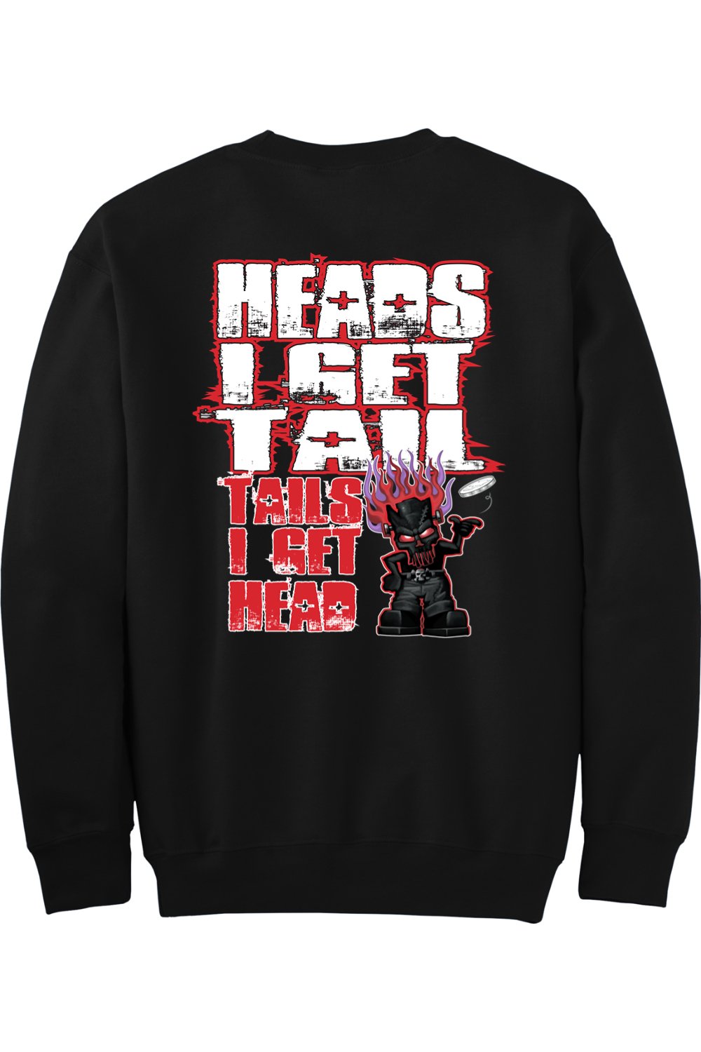 Gildan - DryBlend Crewneck Sweatshirt "RU HEADS/TAILS"