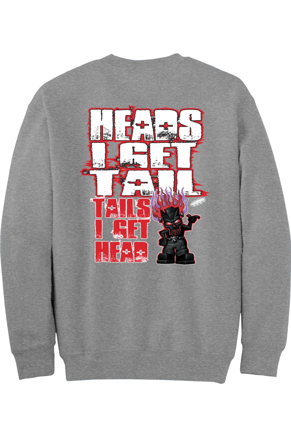 Gildan - DryBlend Crewneck Sweatshirt "RU HEADS/TAILS"