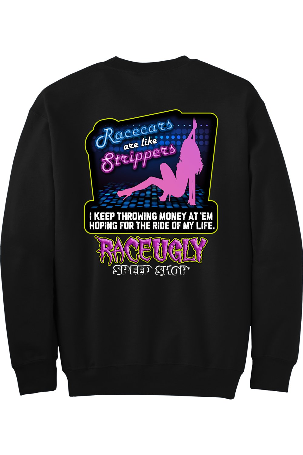 Gildan - DryBlend Crewneck Sweatshirt "RU STRIPPER"