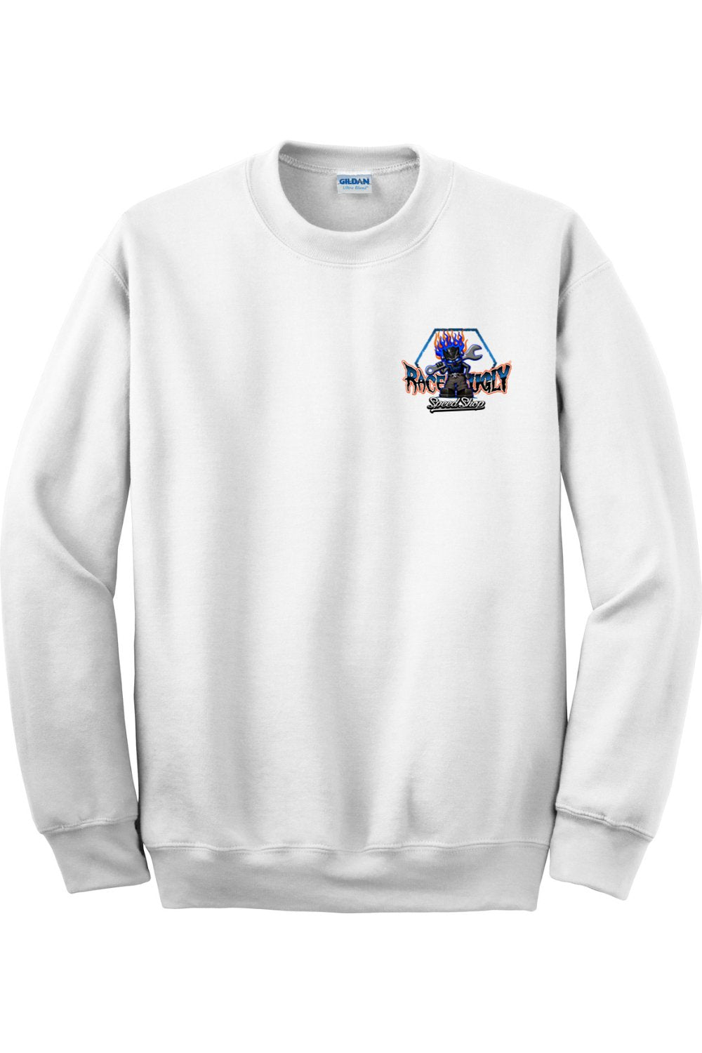 Gildan - DryBlend Crewneck Sweatshirt "RU TEETH" (BLACK)