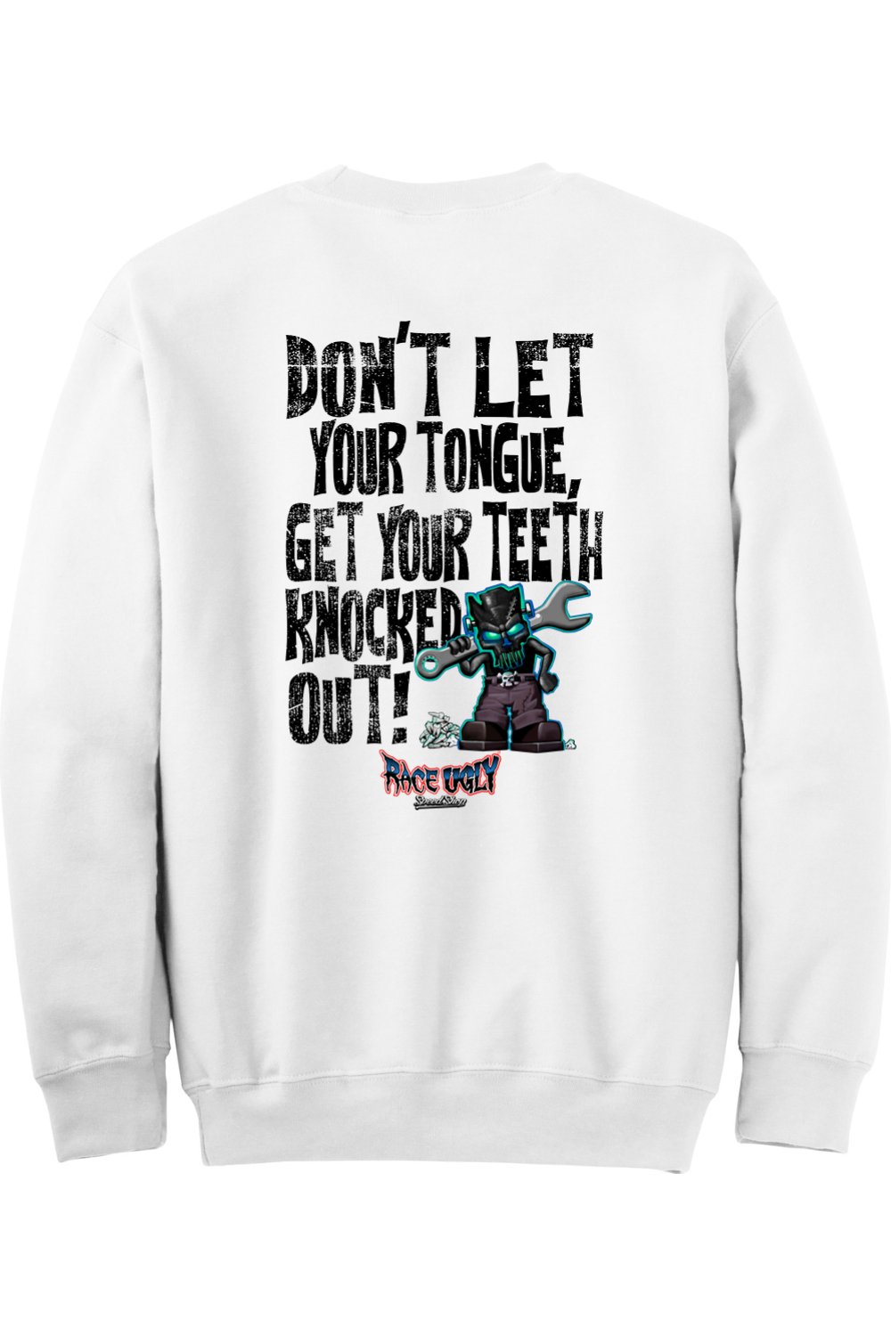 Gildan - DryBlend Crewneck Sweatshirt "RU TEETH" (BLACK)