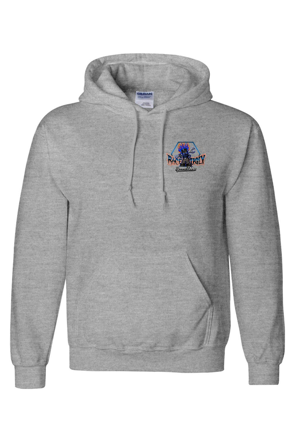 Gildan DryBlend Hooded Sweatshirt "RU BLOCKS" (PURPLE)