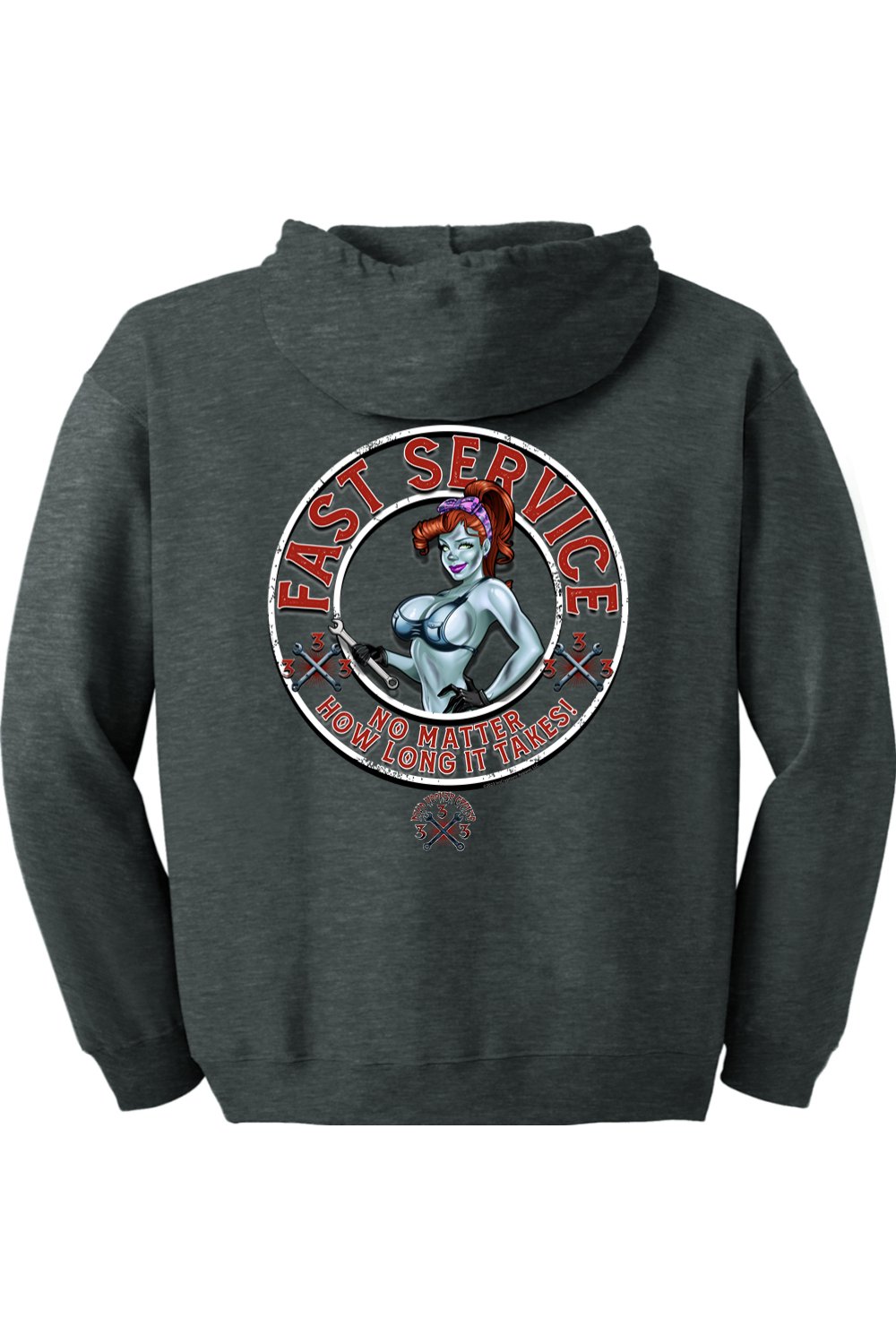 Gildan Heavy Blend Full-Zip Hooded Sweatshirt "DHC FAST SERVICE"