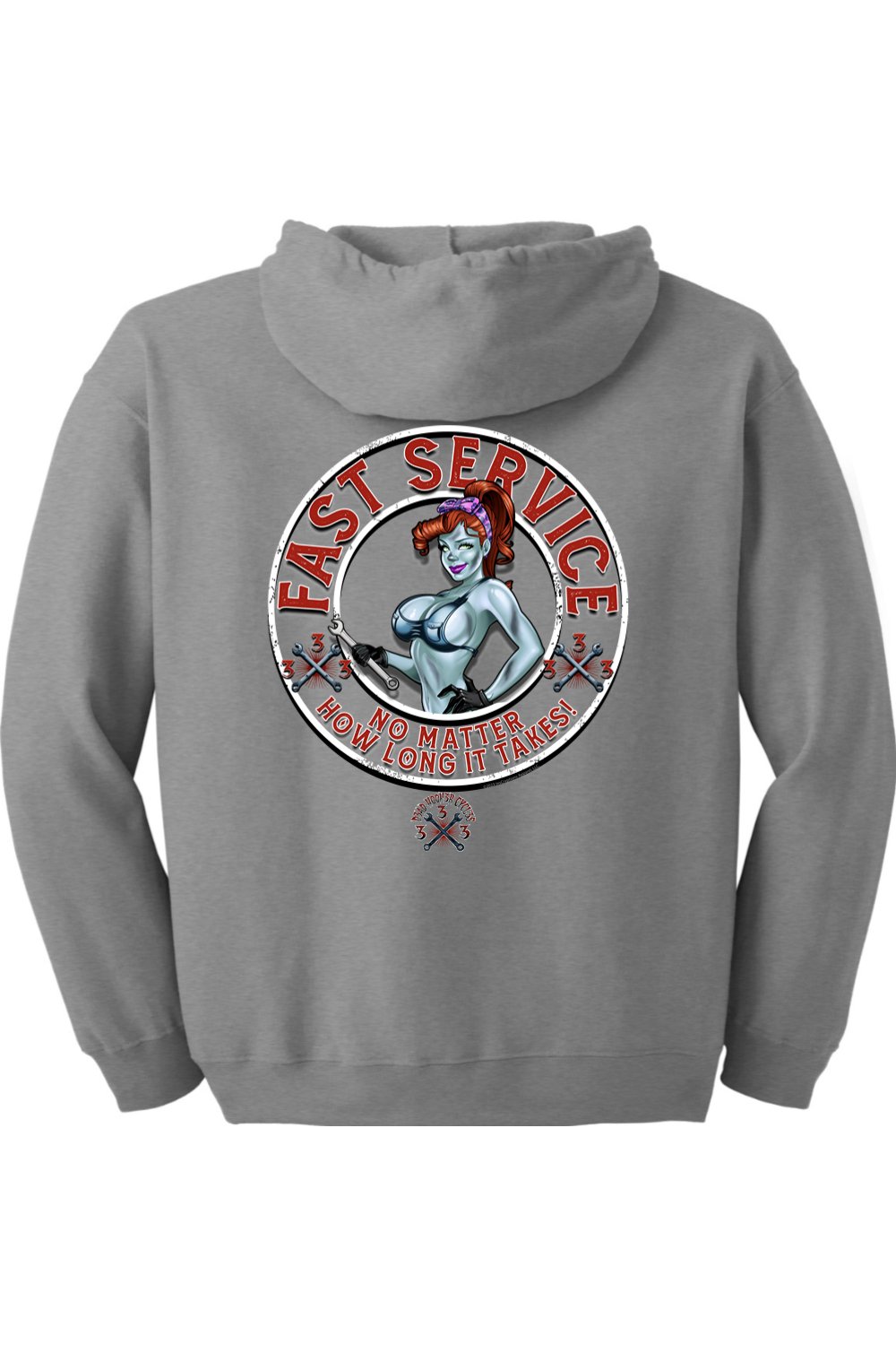 Gildan Heavy Blend Full-Zip Hooded Sweatshirt "DHC FAST SERVICE"