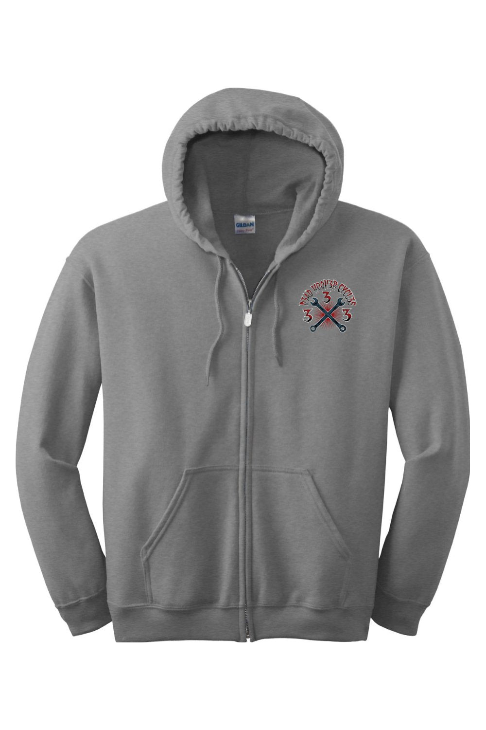 Gildan Heavy Blend Full-Zip Hooded Sweatshirt "DHC HAPPINESS"
