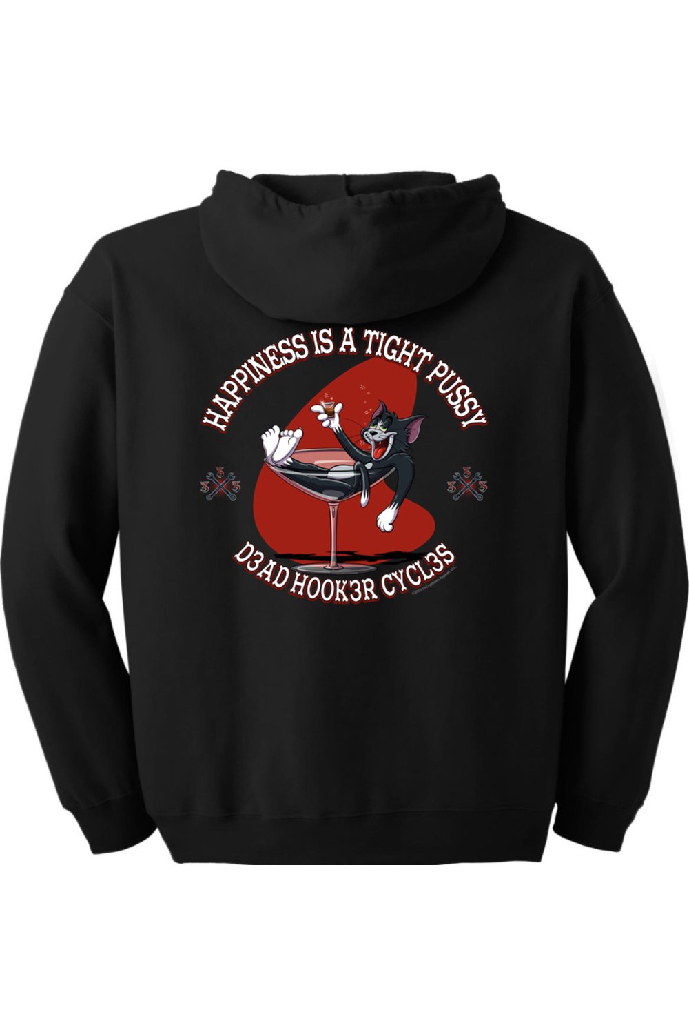 Gildan Heavy Blend Full-Zip Hooded Sweatshirt "DHC HAPPINESS"