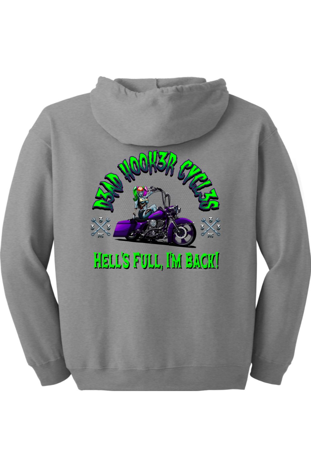 Gildan Heavy Blend Full-Zip Hooded Sweatshirt "DHC HELL'S FULL"