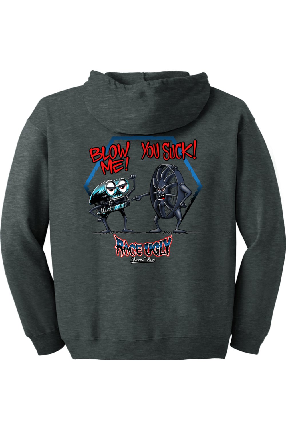 Gildan Heavy Blend Full-Zip Hooded Sweatshirt "RU BLOW ME"