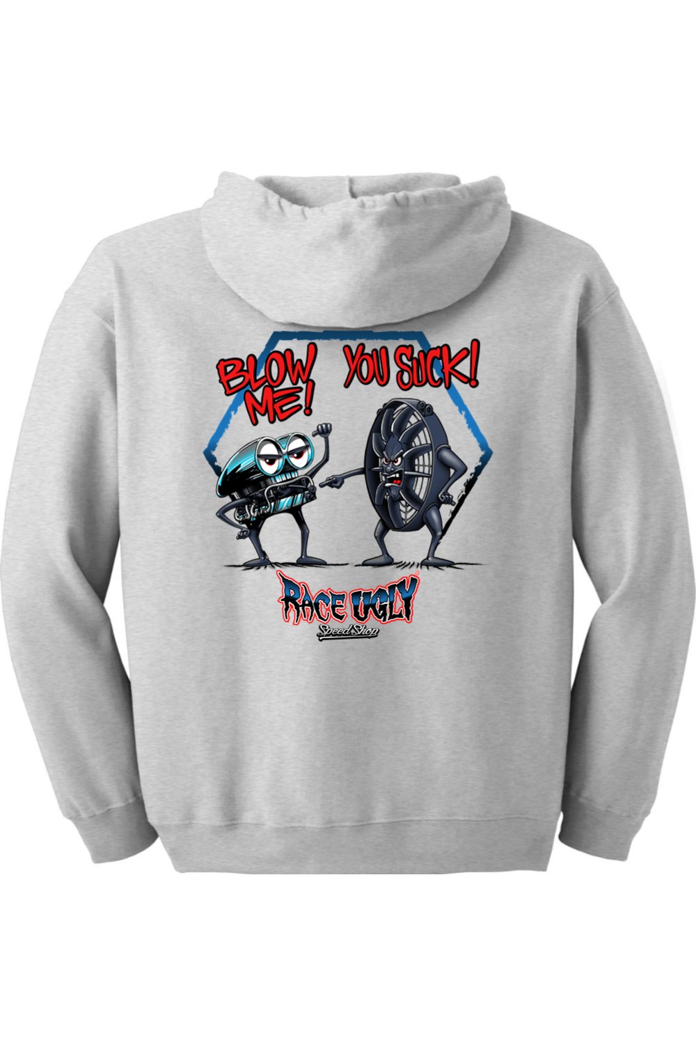 Gildan Heavy Blend Full-Zip Hooded Sweatshirt "RU BLOW ME"