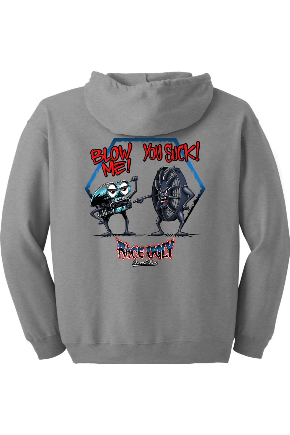 Gildan Heavy Blend Full-Zip Hooded Sweatshirt "RU BLOW ME"