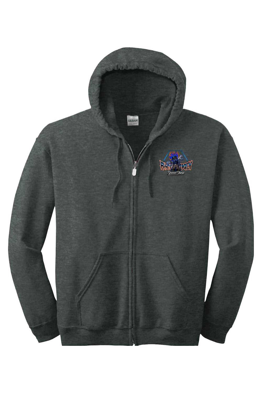 Gildan Heavy Blend Full-Zip Hooded Sweatshirt "RU DUMBASS"
