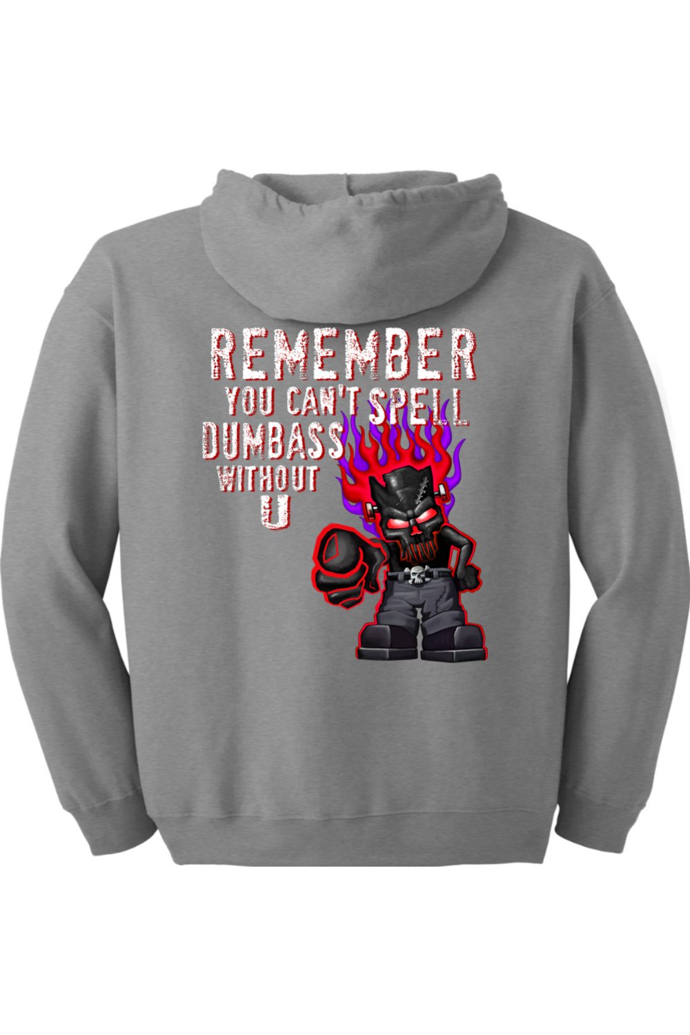 Gildan Heavy Blend Full-Zip Hooded Sweatshirt "RU DUMBASS"