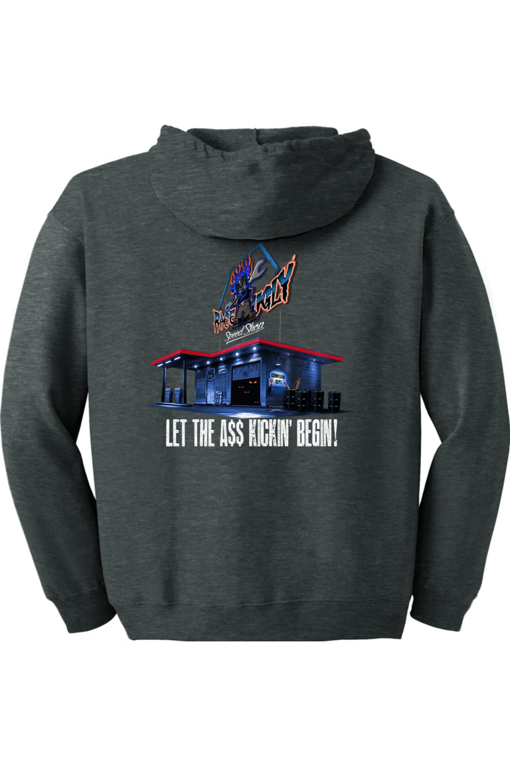 Gildan Heavy Blend Full-Zip Hooded Sweatshirt "RU GARAGE"