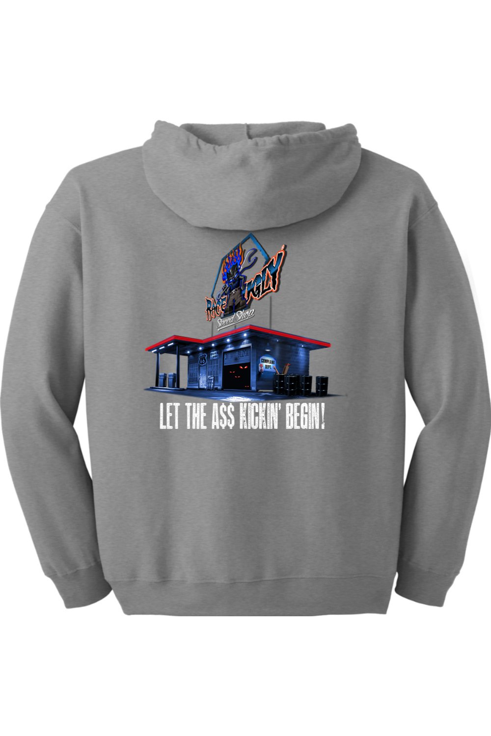 Gildan Heavy Blend Full-Zip Hooded Sweatshirt "RU GARAGE"