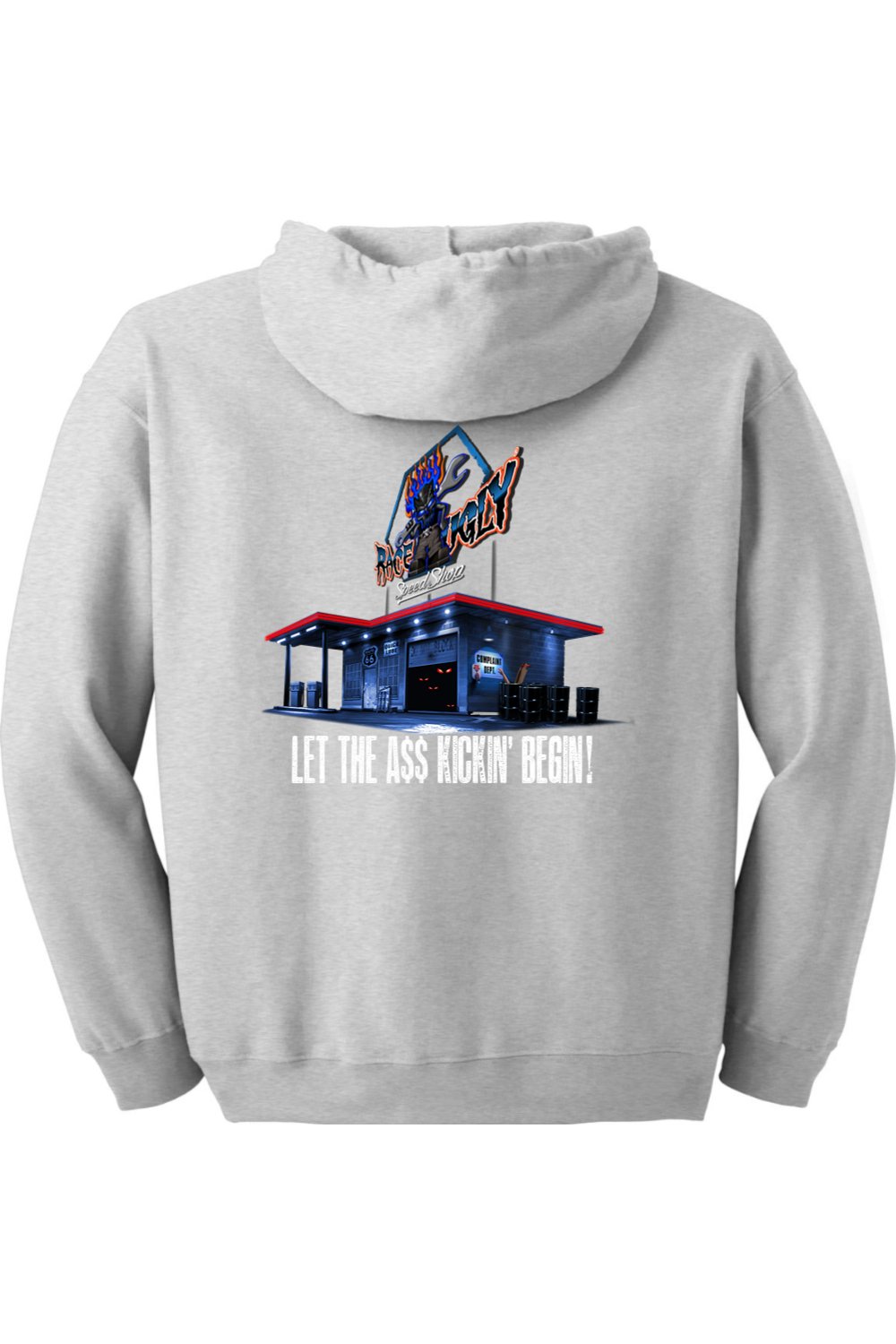 Gildan Heavy Blend Full-Zip Hooded Sweatshirt "RU GARAGE"