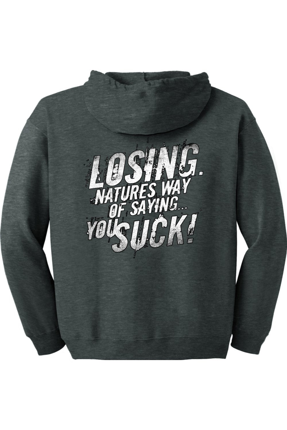 Gildan Heavy Blend Full-Zip Hooded Sweatshirt "RU LOSING"