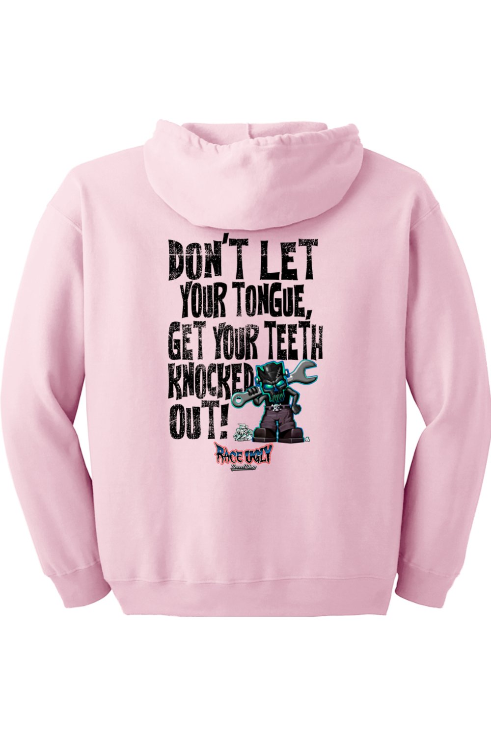 Gildan Heavy Blend Full-Zip Hooded Sweatshirt "RU TEETH" (BLACK)