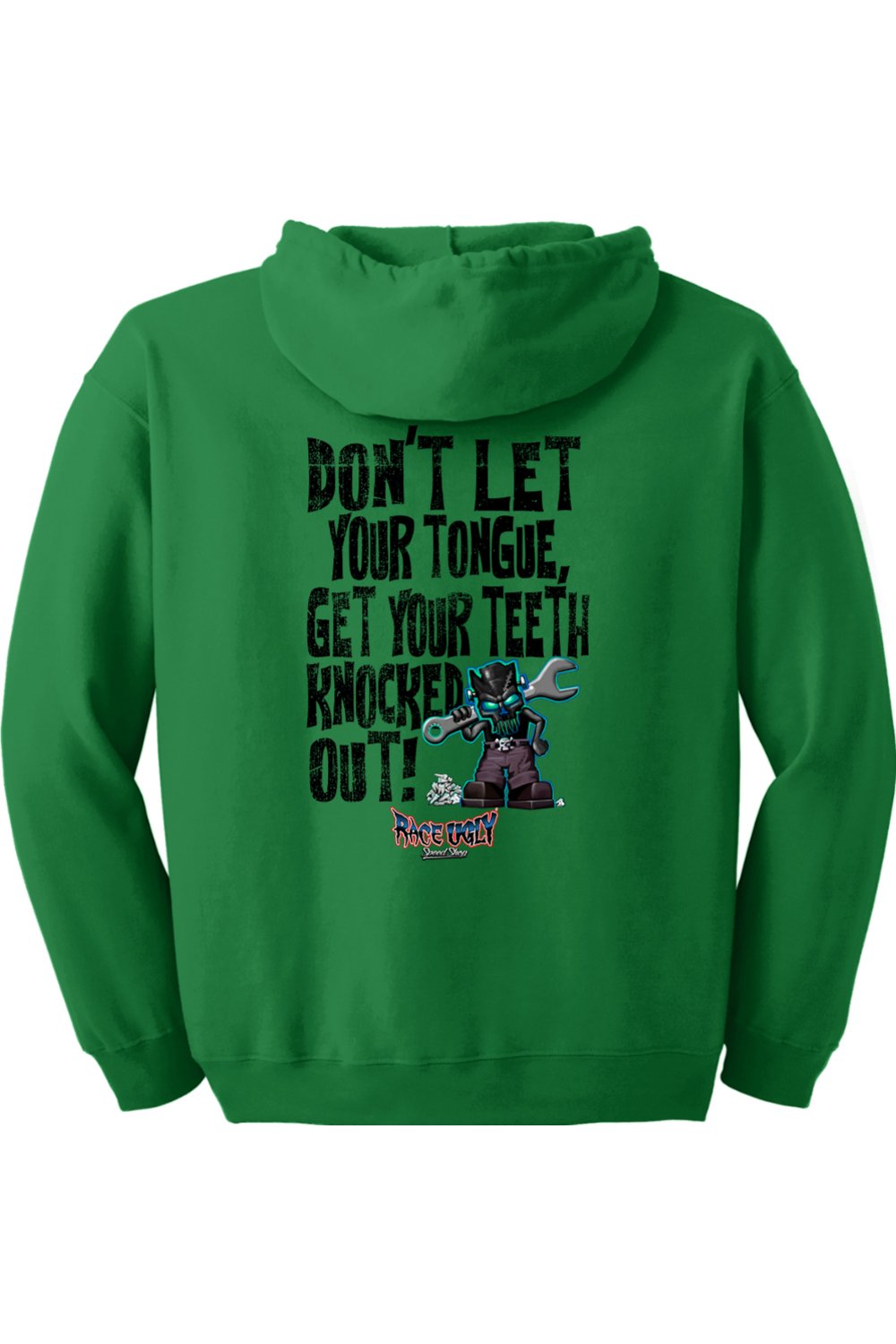 Gildan Heavy Blend Full-Zip Hooded Sweatshirt "RU TEETH" (BLACK)