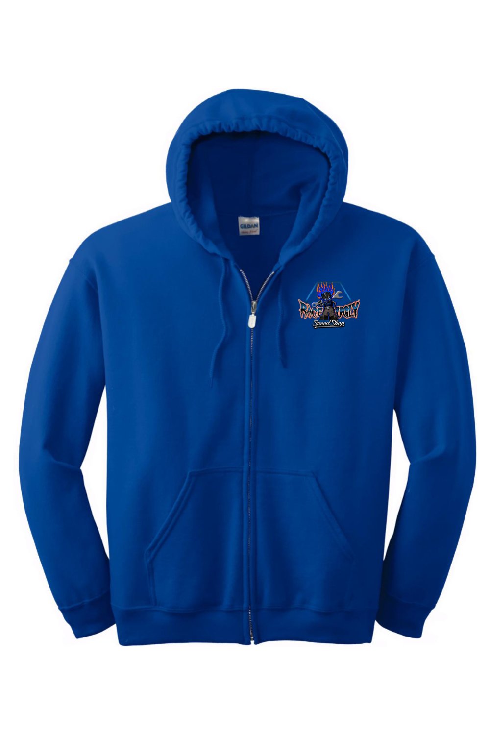 Gildan Heavy Blend Full-Zip Hooded Sweatshirt "RU TEETH" (BLACK)