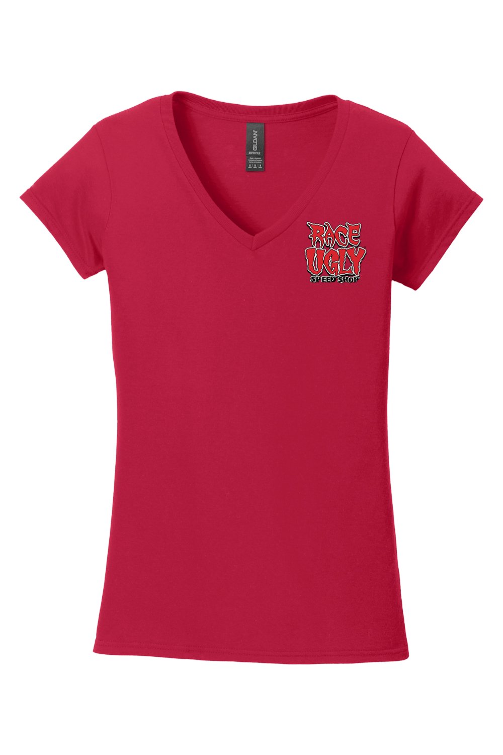 Gildan Softstyle Ladies Fit V-Neck T-Shirt "RU POSTER"