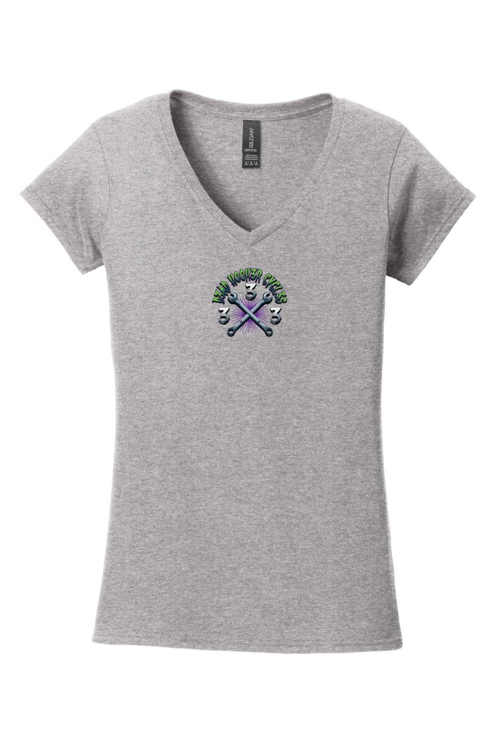 Gildan Softstyle Ladies V-Neck T-Shirt "DHC HELL'S FULL"