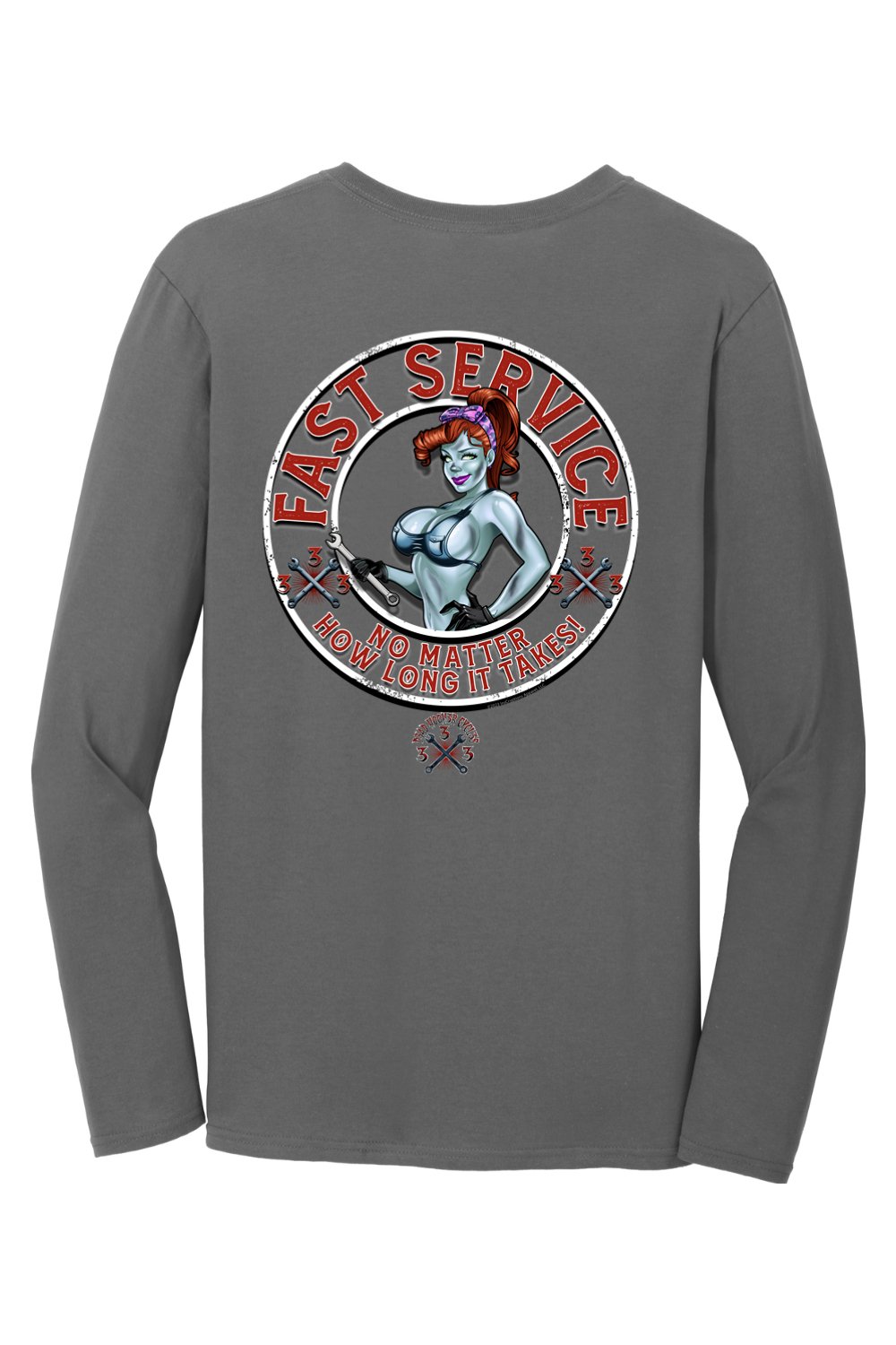 Gildan Softstyle Long Sleeve T-Shirt "DHC FAST SERVICE"