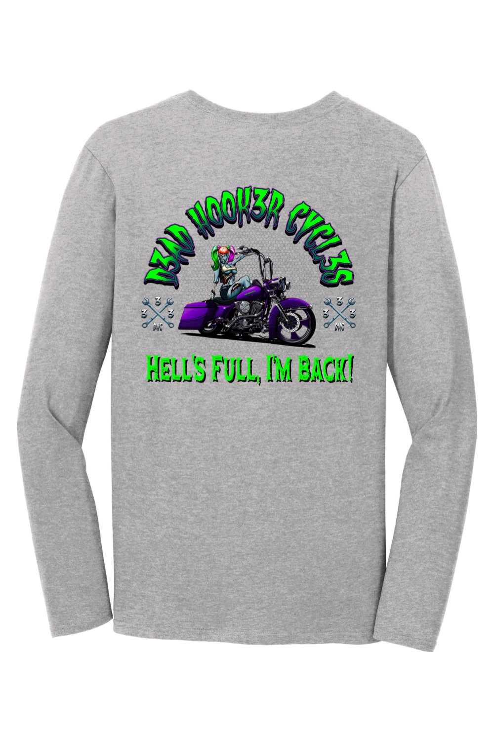 Gildan Softstyle Long Sleeve T-Shirt "DHC HELL'S FULL"