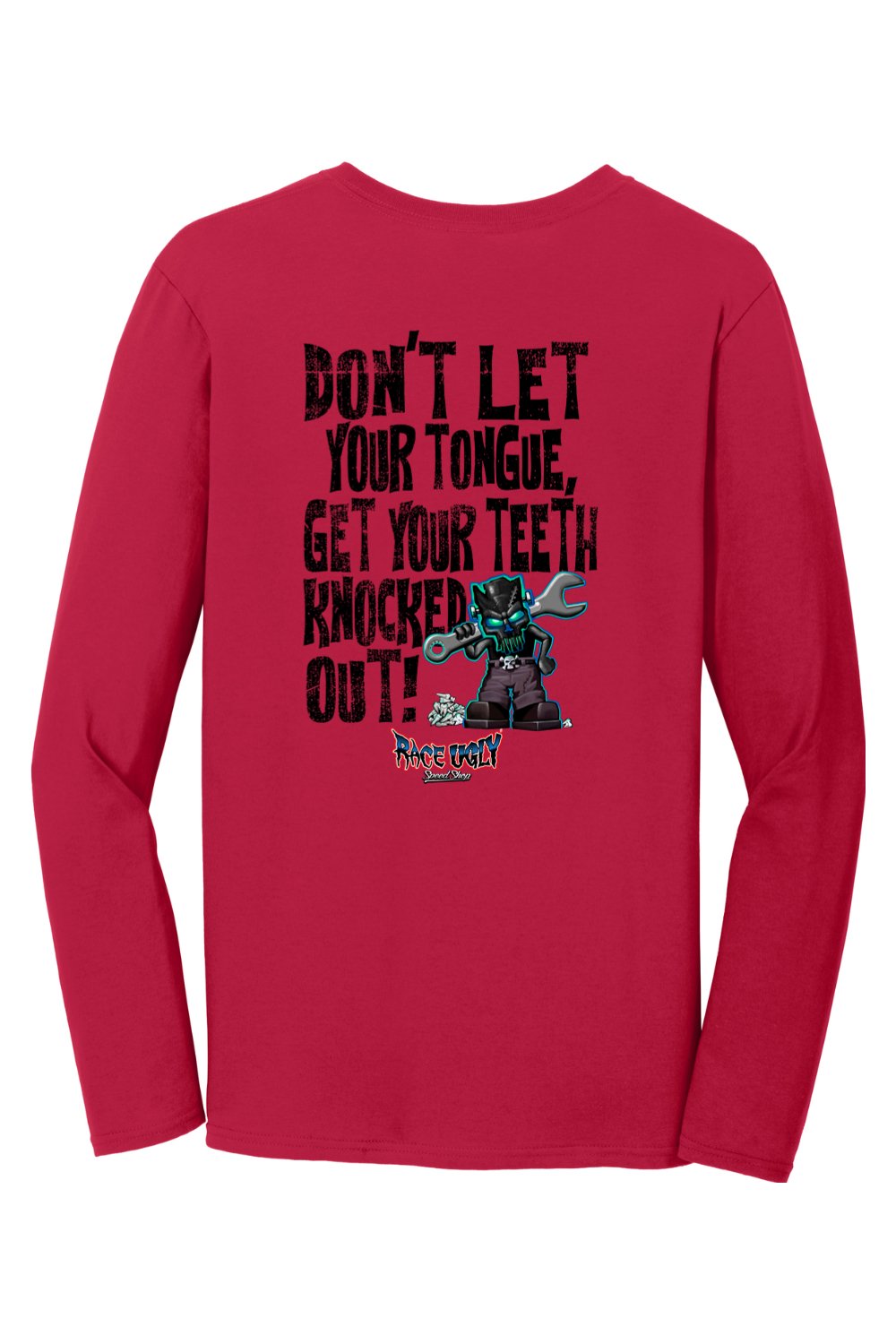 Gildan Softstyle Long Sleeve T-Shirt "RU TEETH" (BLACK)