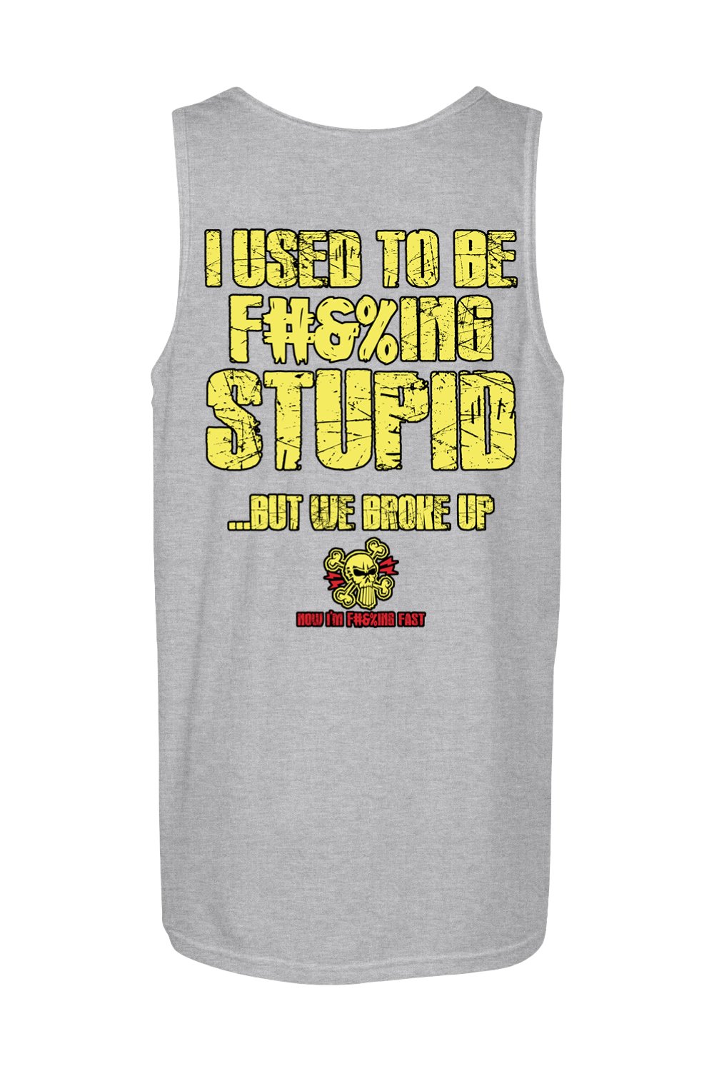 Gildan Softstyle Tank Top "RU F#&%ING STUPID" (YELLOW)