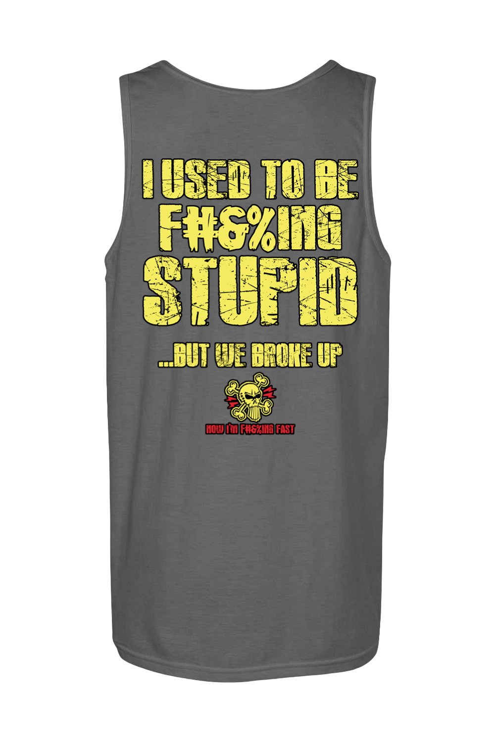 Gildan Softstyle Tank Top "RU F#&%ING STUPID" (YELLOW)