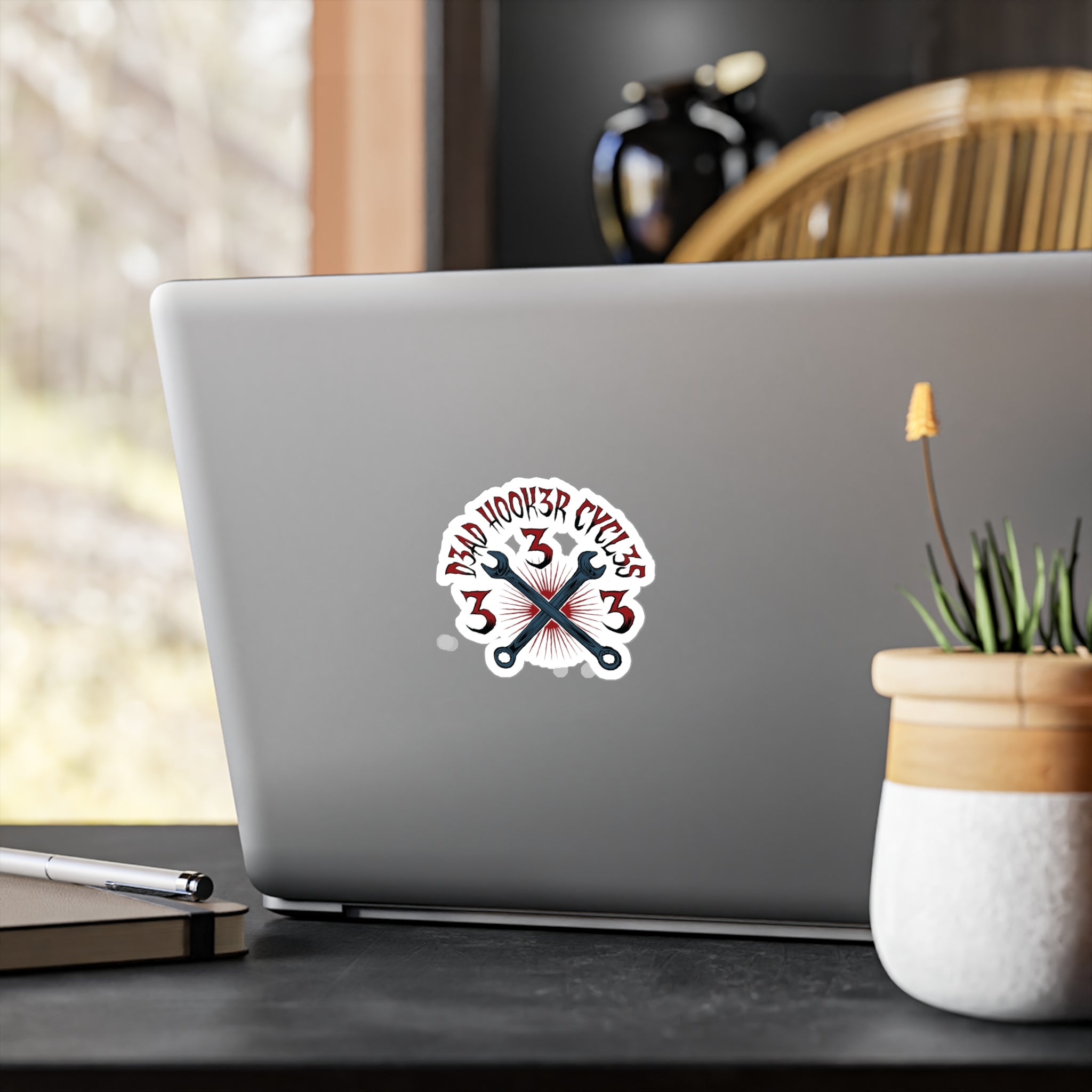 Kiss-Cut Vinyl Decals "DHC RED"