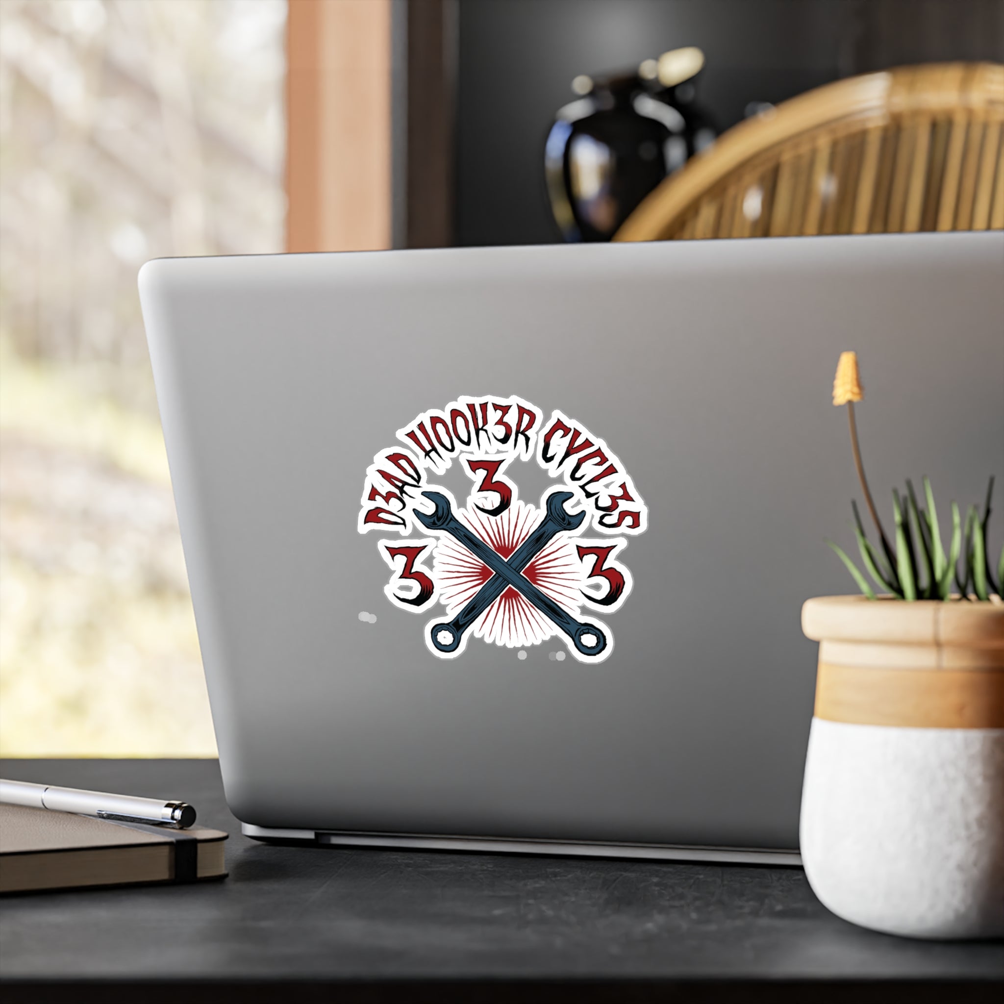 Kiss-Cut Vinyl Decals "DHC RED"