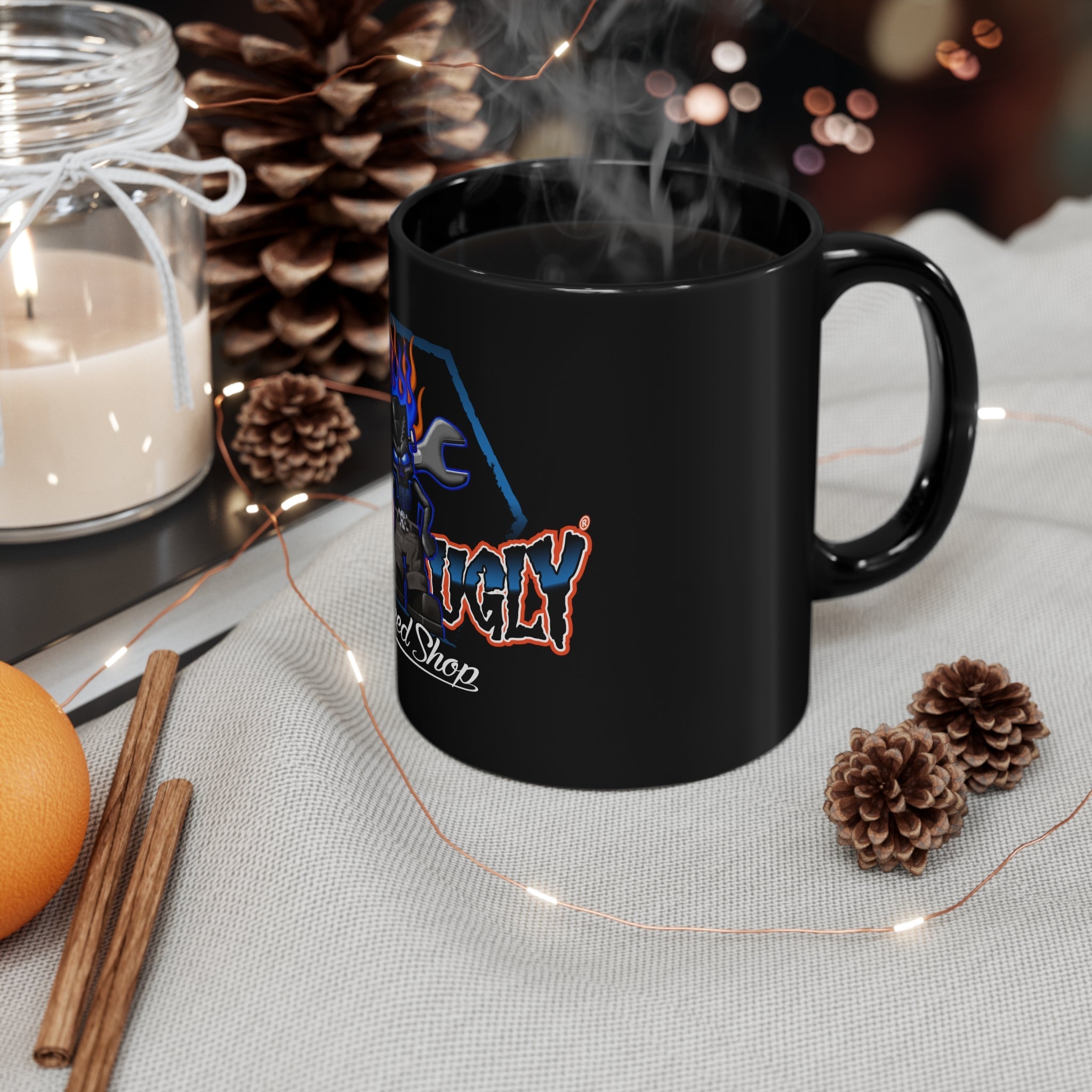 11oz Black Mug "RU LOGO" - 9