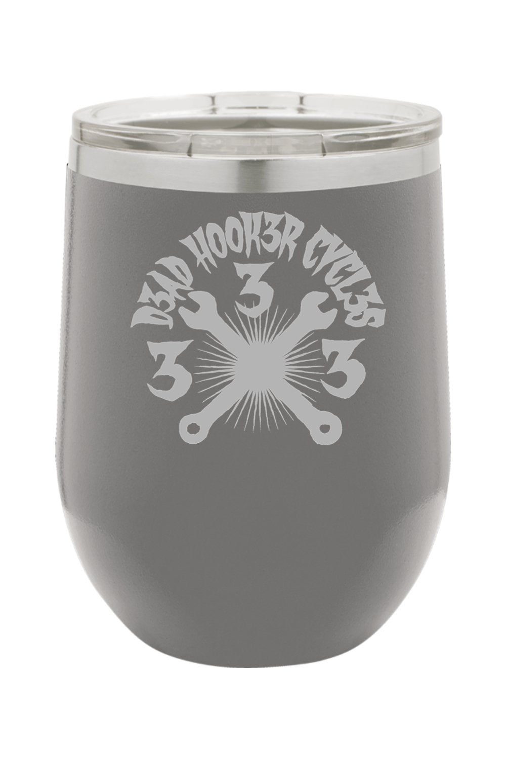 12oz Insulated Wine Tumbler "DHC 333" Engraved