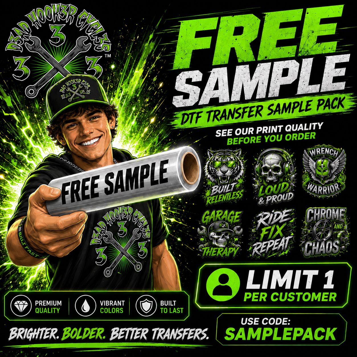 DTF Transfer Sample Pack
