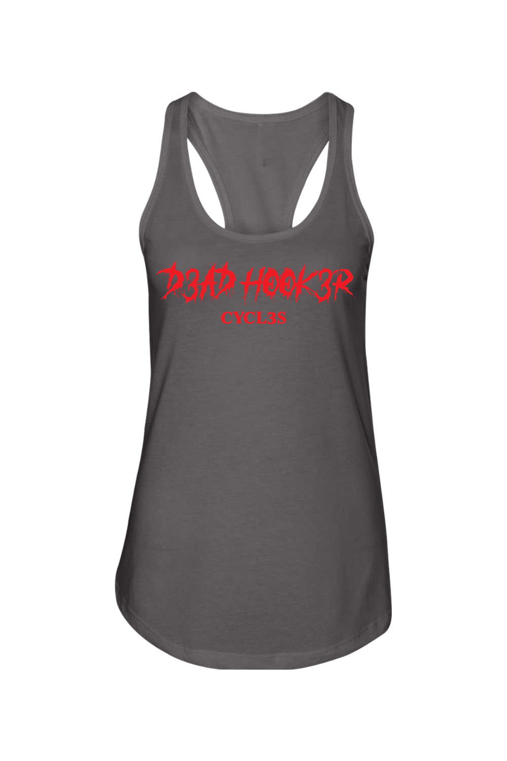 Next Level Ladies Racerback Tank "DHC RED-ORANGE" 01