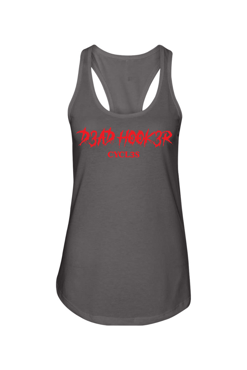 Next Level Ladies Racerback Tank "DHC RED-ORANGE" 01