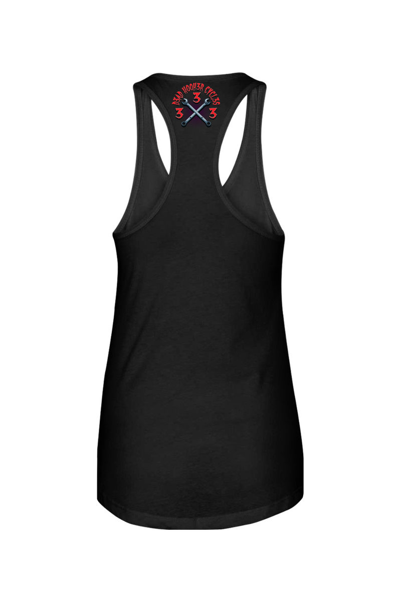 Next Level Ladies Racerback Tank "DHC RED-ORANGE" 01