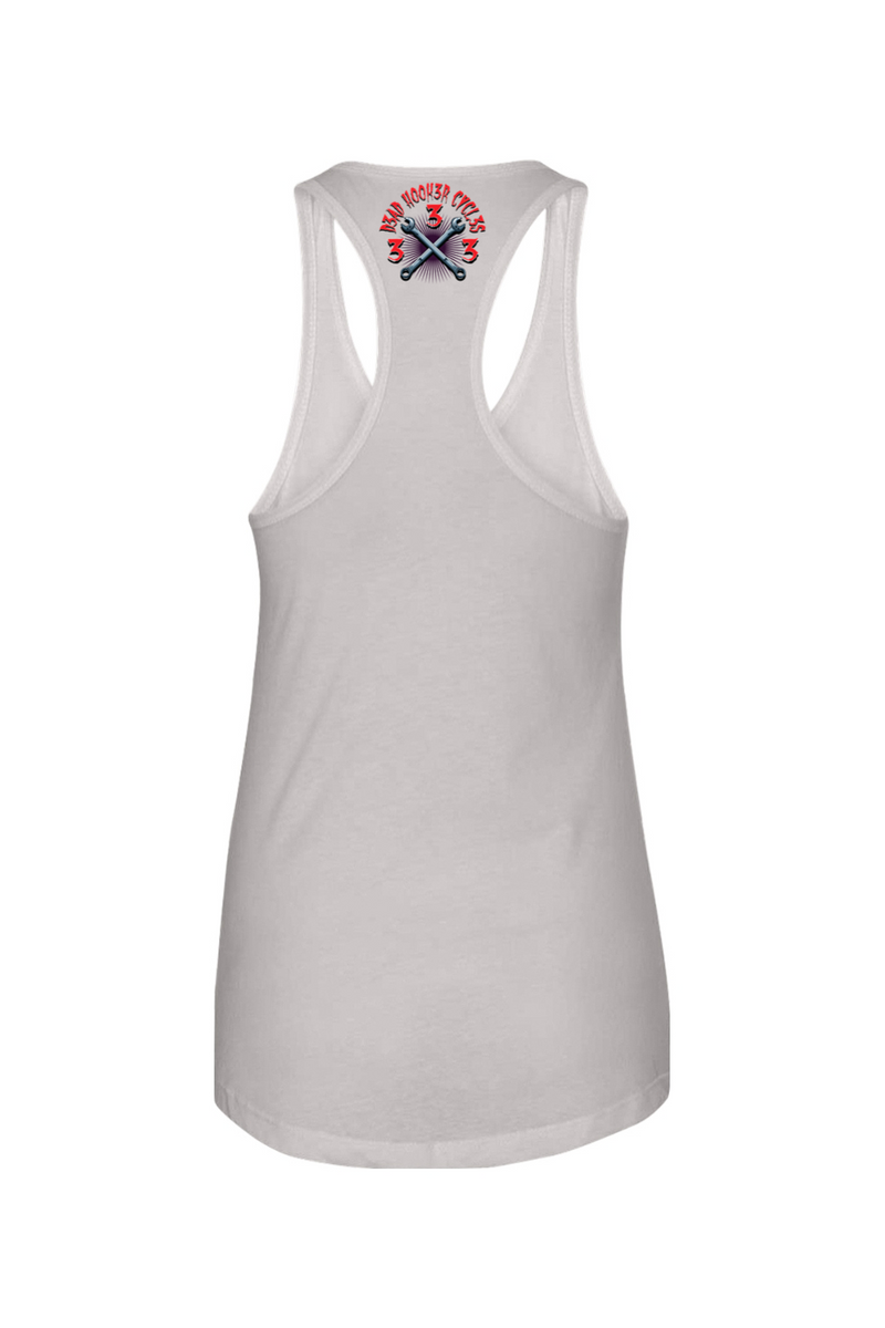 Next Level Ladies Racerback Tank "DHC RED-ORANGE" 01