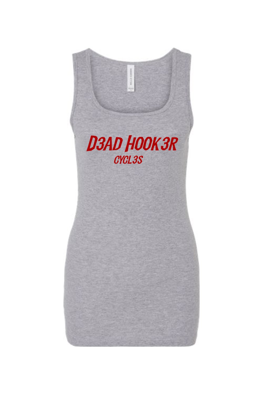 Bella + Canvas Women's Micro Rib Tank "DHC RED"