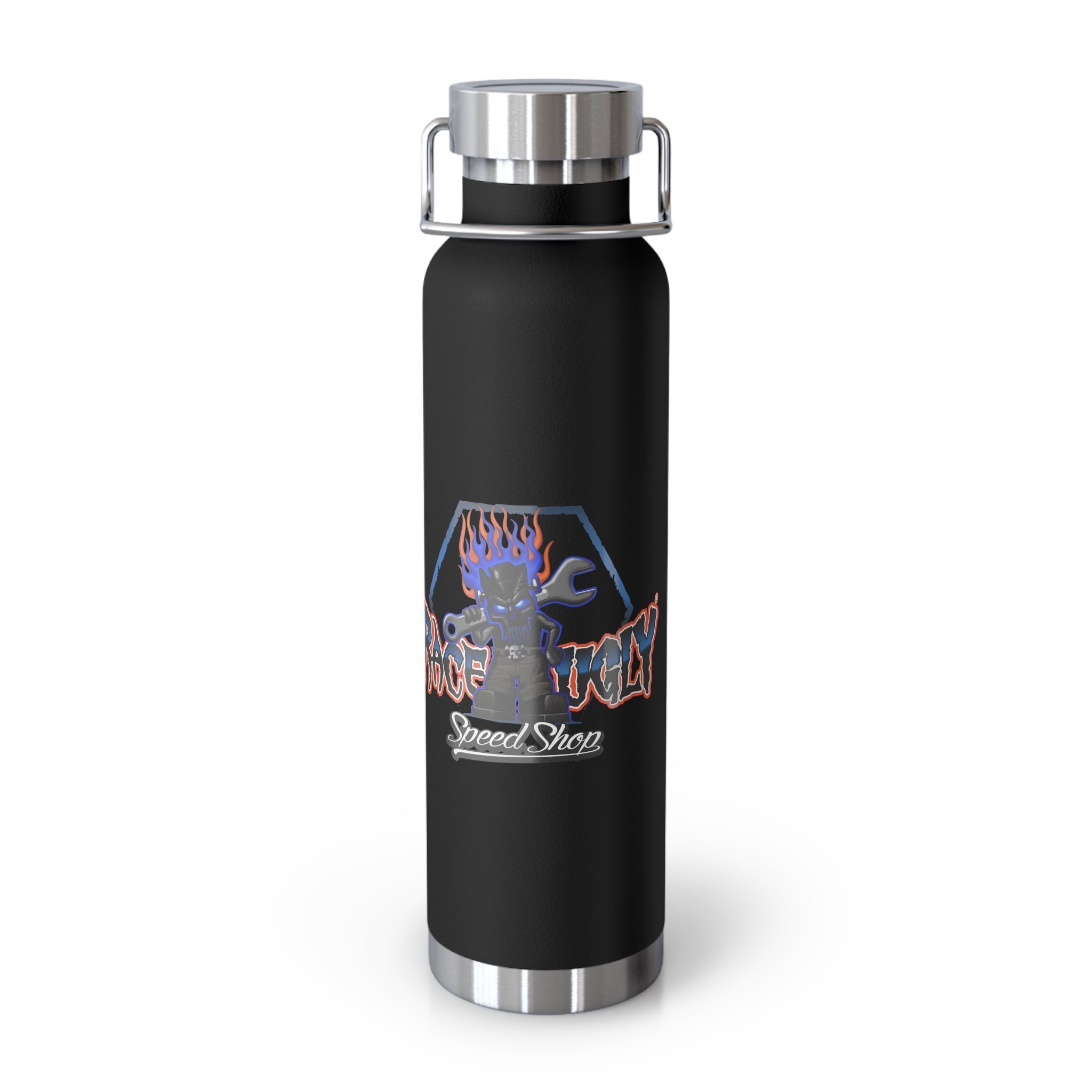 Copper Vacuum Insulated Bottle, 22oz "RU LOGO" - 13