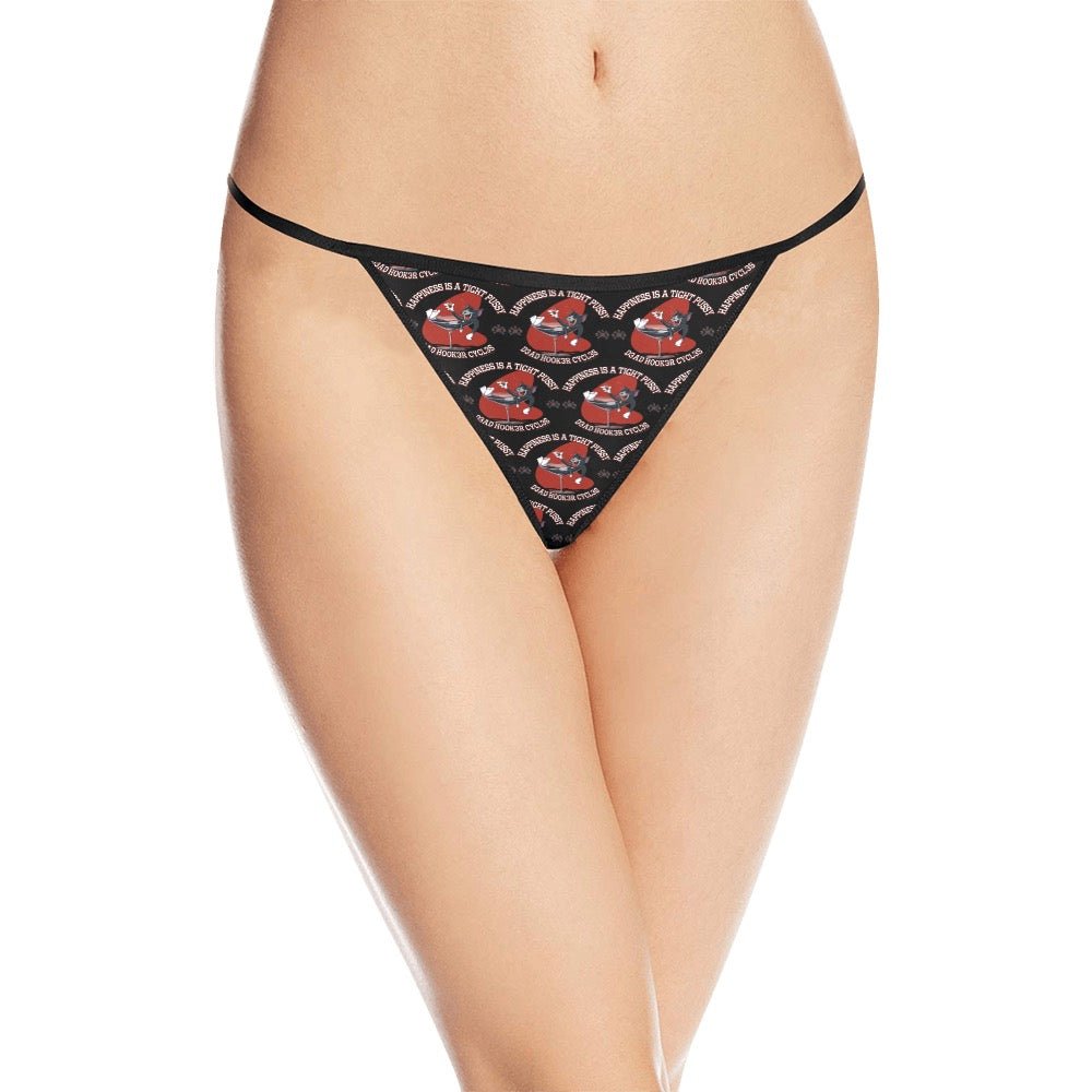 DHC-HAPPINESS-Gstring-Print Women's G-String Panties (Model L35)