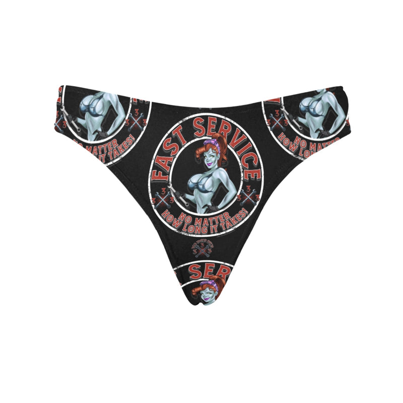 DHC-SERVICE-thong-Print Women's All Over Print Thongs (Model L30)