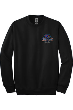 Gildan - DryBlend Crewneck Sweatshirt "RU BLOCKS" (PURPLE)
